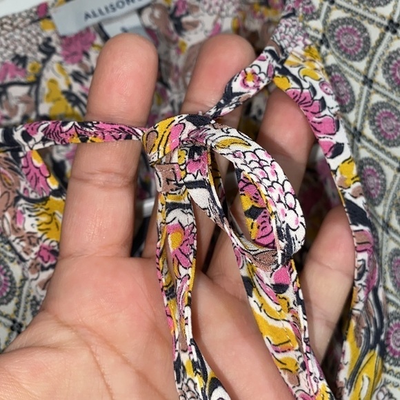 Allison Joy blouse peasant‎ shirt floral medallion small - Picture 4 of 6